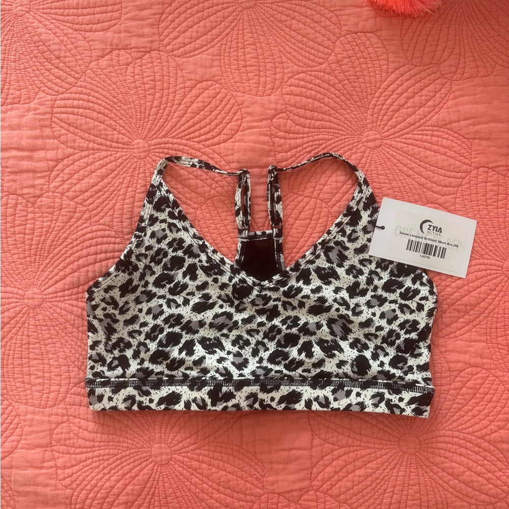 ZYIA Leopard Print Sports Bra